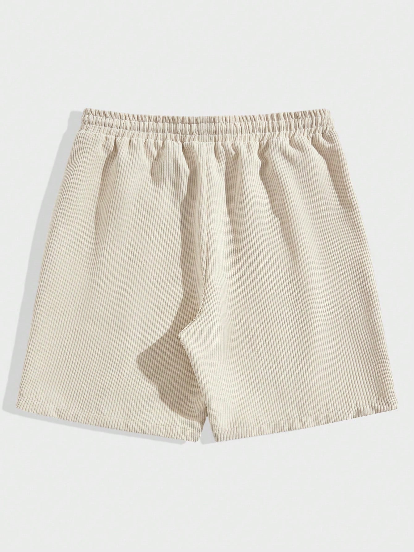Räfflade Shorts - Beige